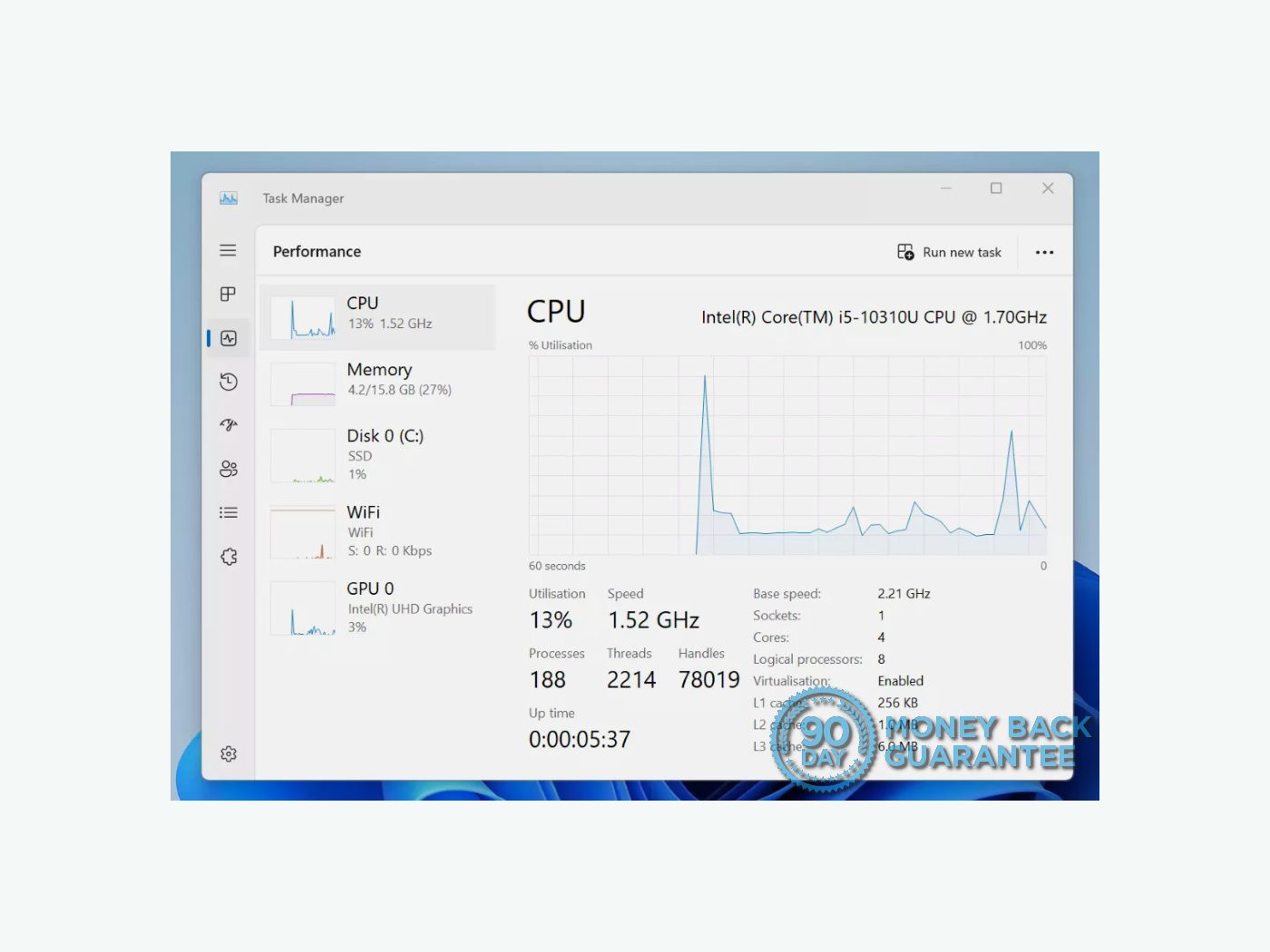 HP EliteBook 840 G7 14in Laptop 10th Gen 4-Core i5-10310U 16GB DDR4 256GB SSD product photo